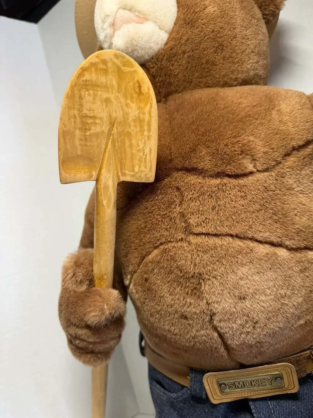 Vintage 1994 J.J. Wind Smokey Bear 50th Anniversary Plush Doll with Shovel